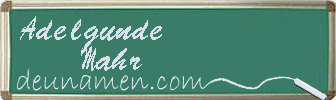 Adelgunde Mahr Visitenkarte